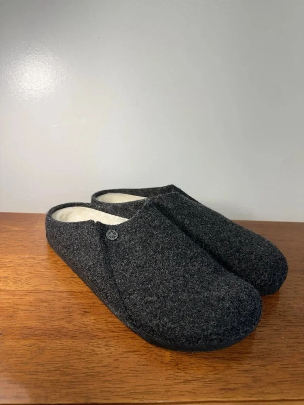 Birkenstock Zermatt Shearling Wool Felt Clogs Anthracite EU 46 Men 13